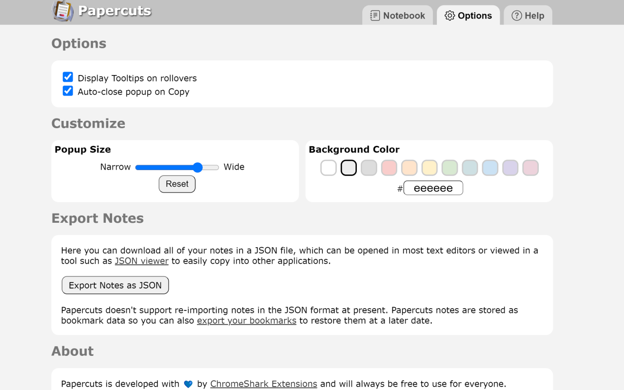 Papercuts - Notes and Snippets - 截图 1