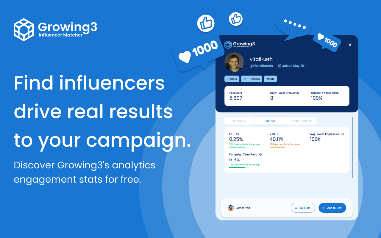 Growing3 - Web3 Influencer Marketing Tool - 截图 2