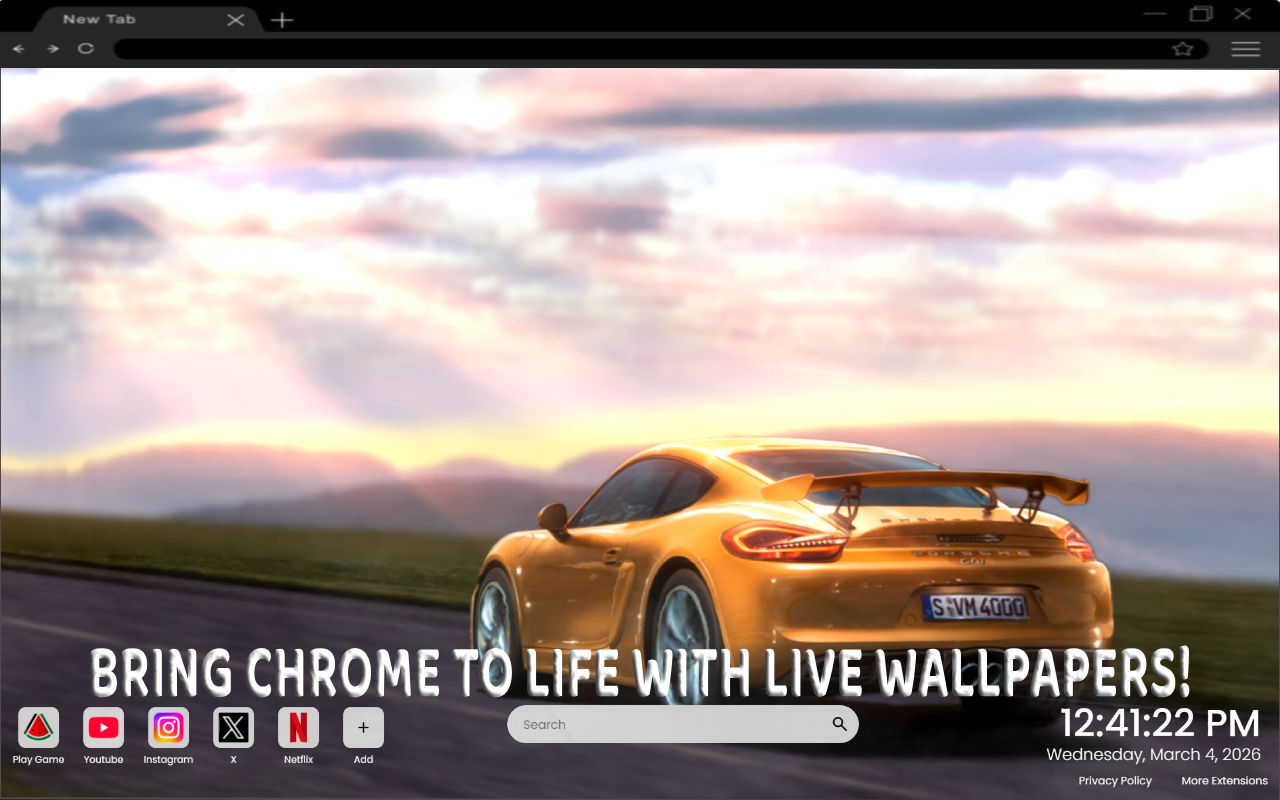 Porsche 911 GT3 RS Power live Wallpaper - 截图 1