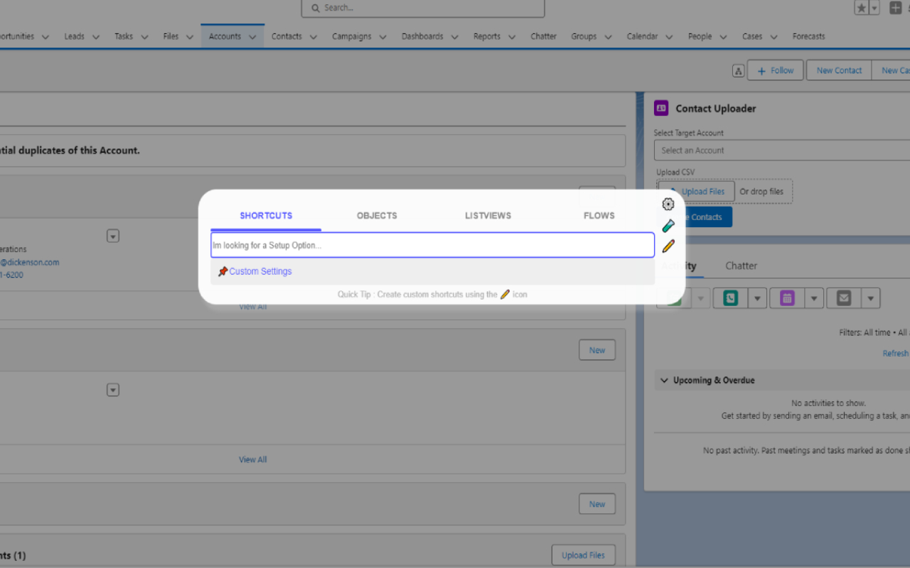 Salesforce Quick Shortcuts - 截图 1