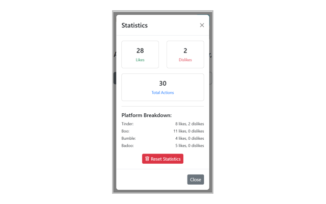 Auto Swiper AI for Boo, Tinder, Bumble & Badoo - 截图 5