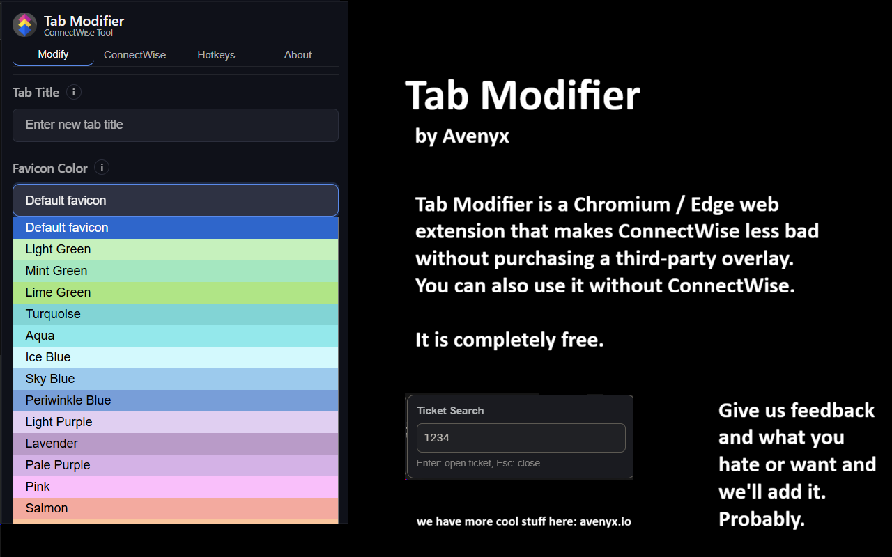 Tab Modifier - 截图 2