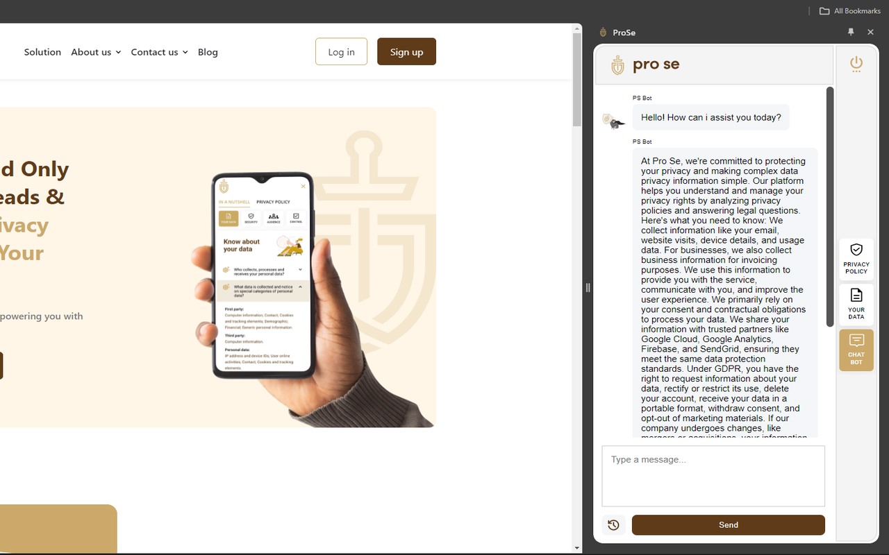 ProSe - Privacy Policy Analyzer - 截图 2