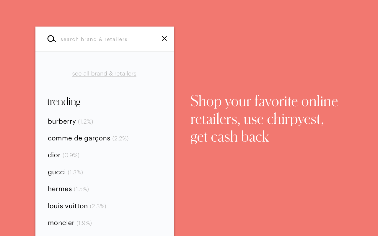 Chirpyest: Best Cash Back Shopping - 截图 3