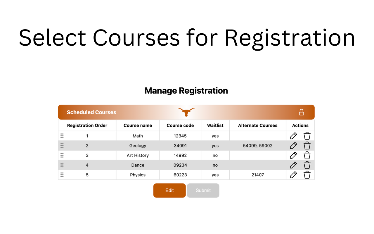 UT Course Scheduler - 截图 4