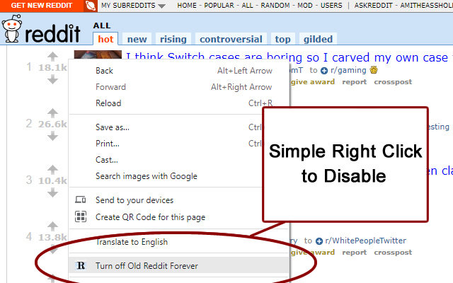 Old Reddit Forever - 截图 2