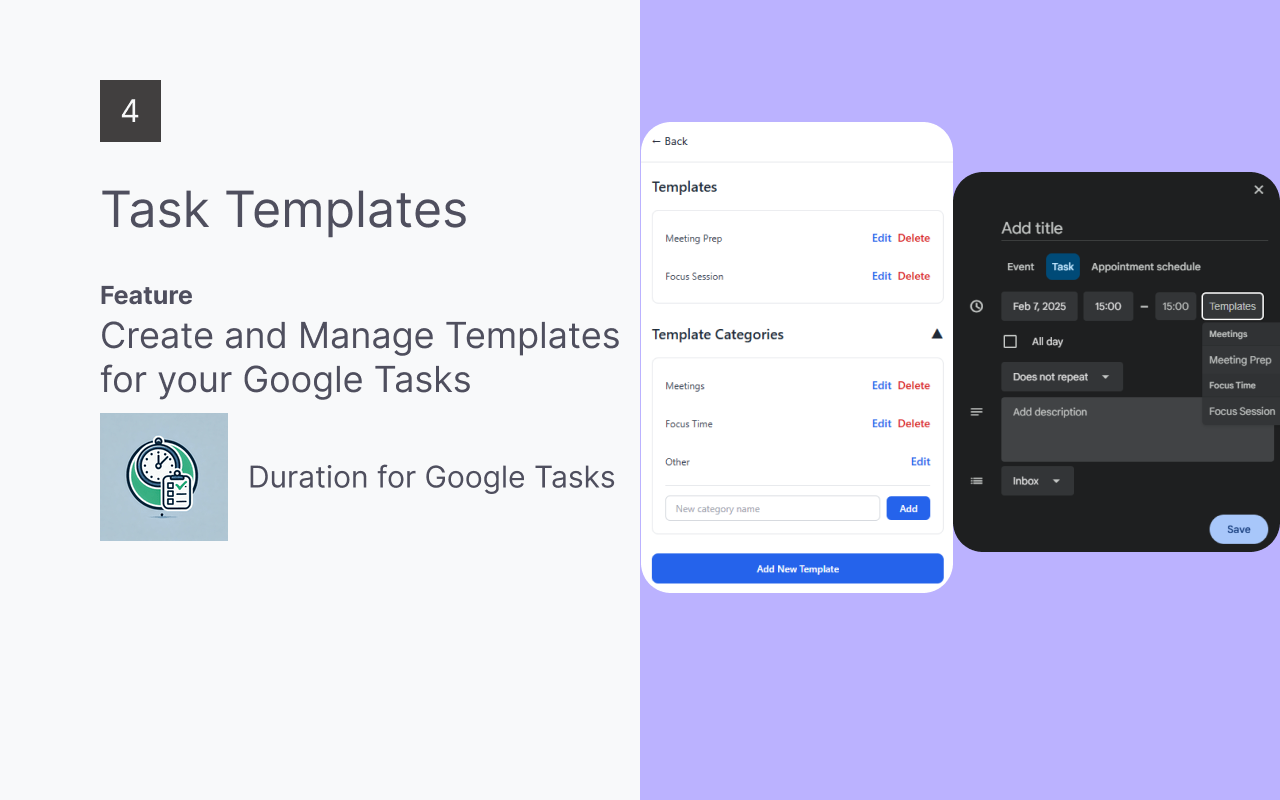 Duration for Google Tasks - 截图 4