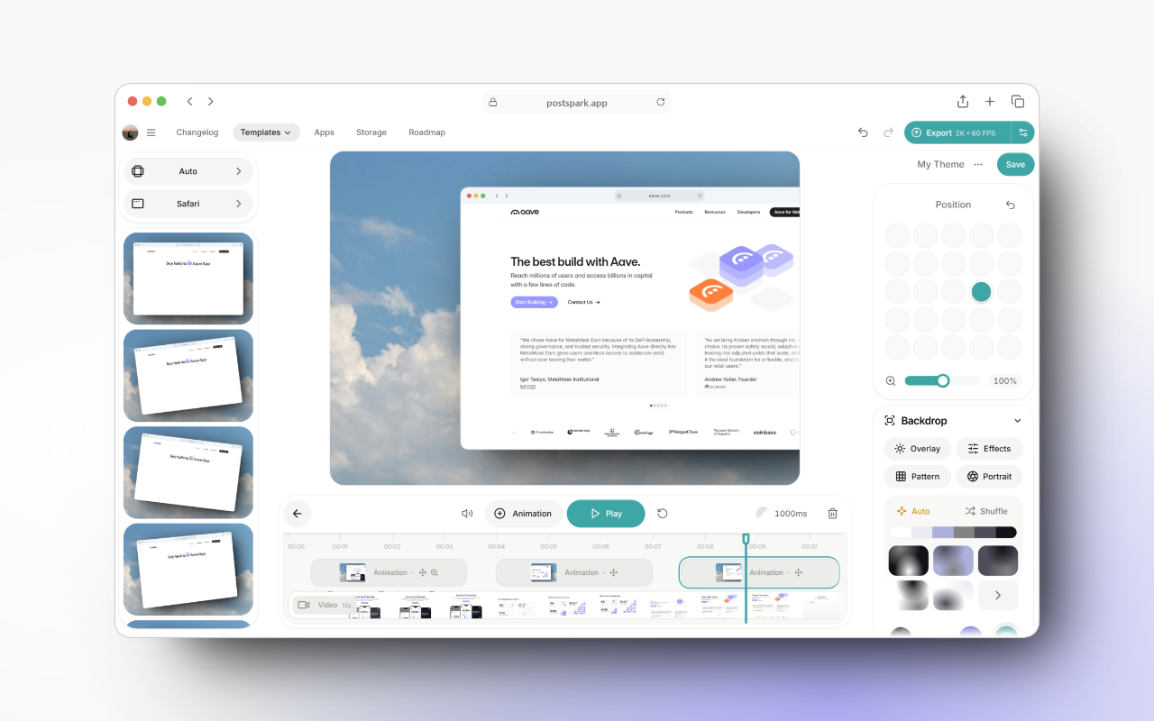 PostSpark - Beautiful Screenshots & Mockups - 截图 3