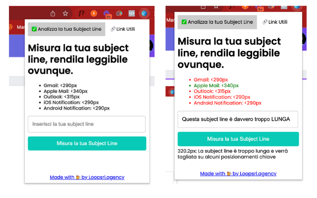 Subject Line Ruler by Loop - 截图 1