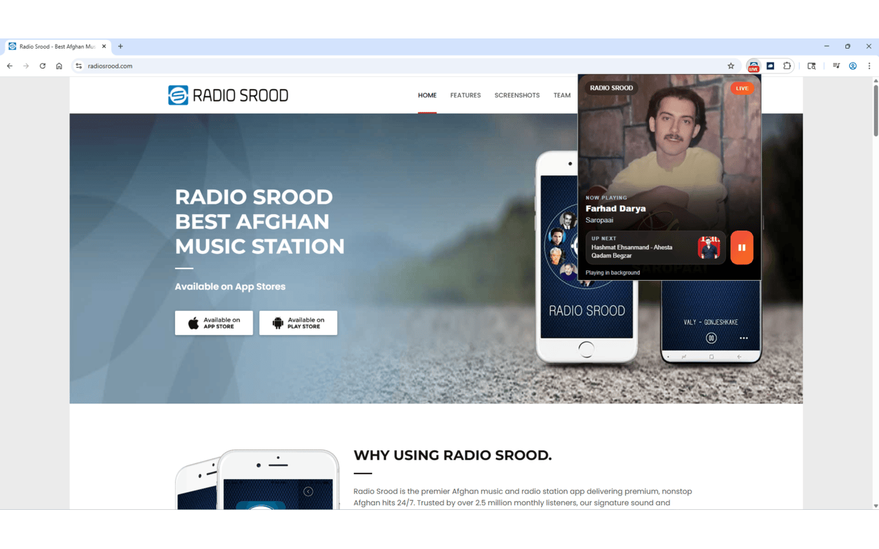 Radio Srood Mini Player - 截图 2