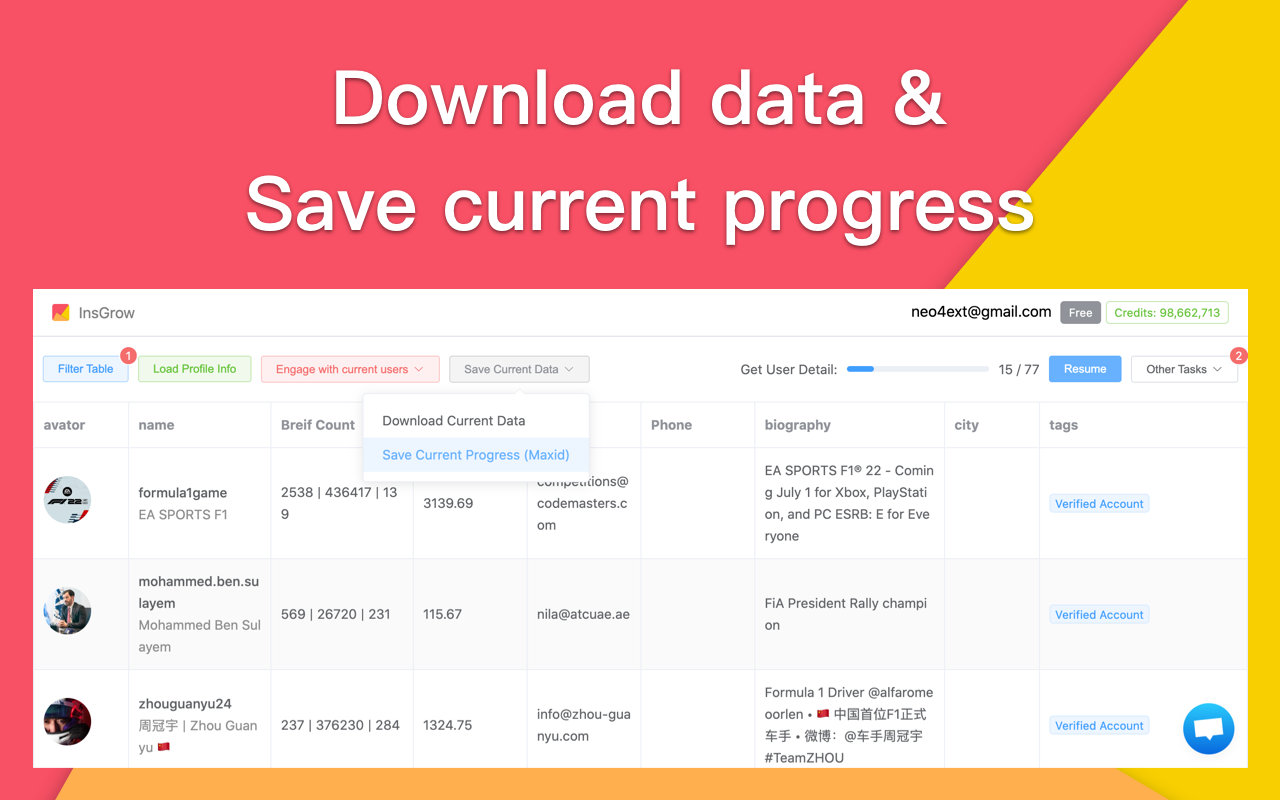 InsGrow - IG automation tool - 截图 4