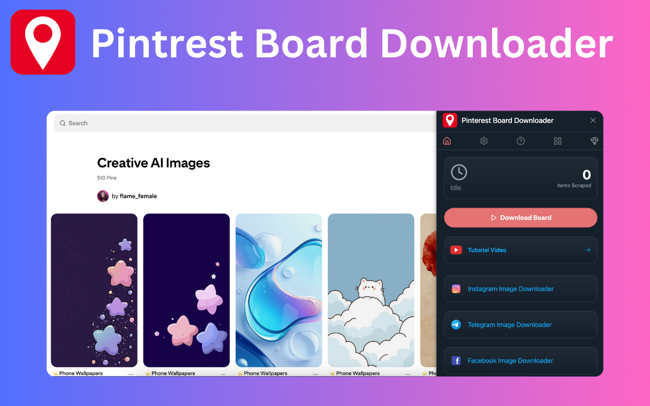 Pinterest Board Downloader - 截图 5