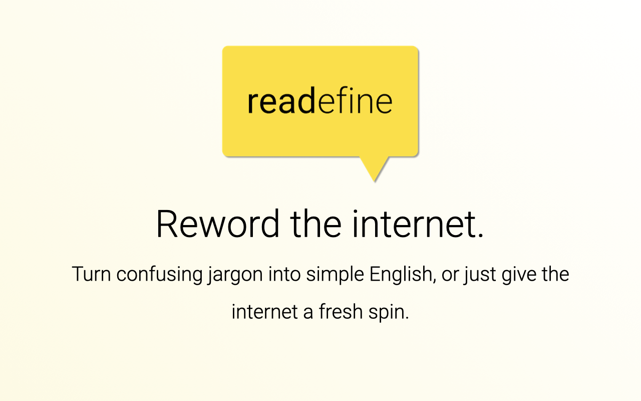 Readefine - Reword the Internet - 截图 3