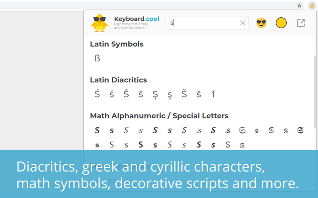 Keyboard.cool (keyboard.blade.sk) - emoji & symbol keyboard - 截图 3
