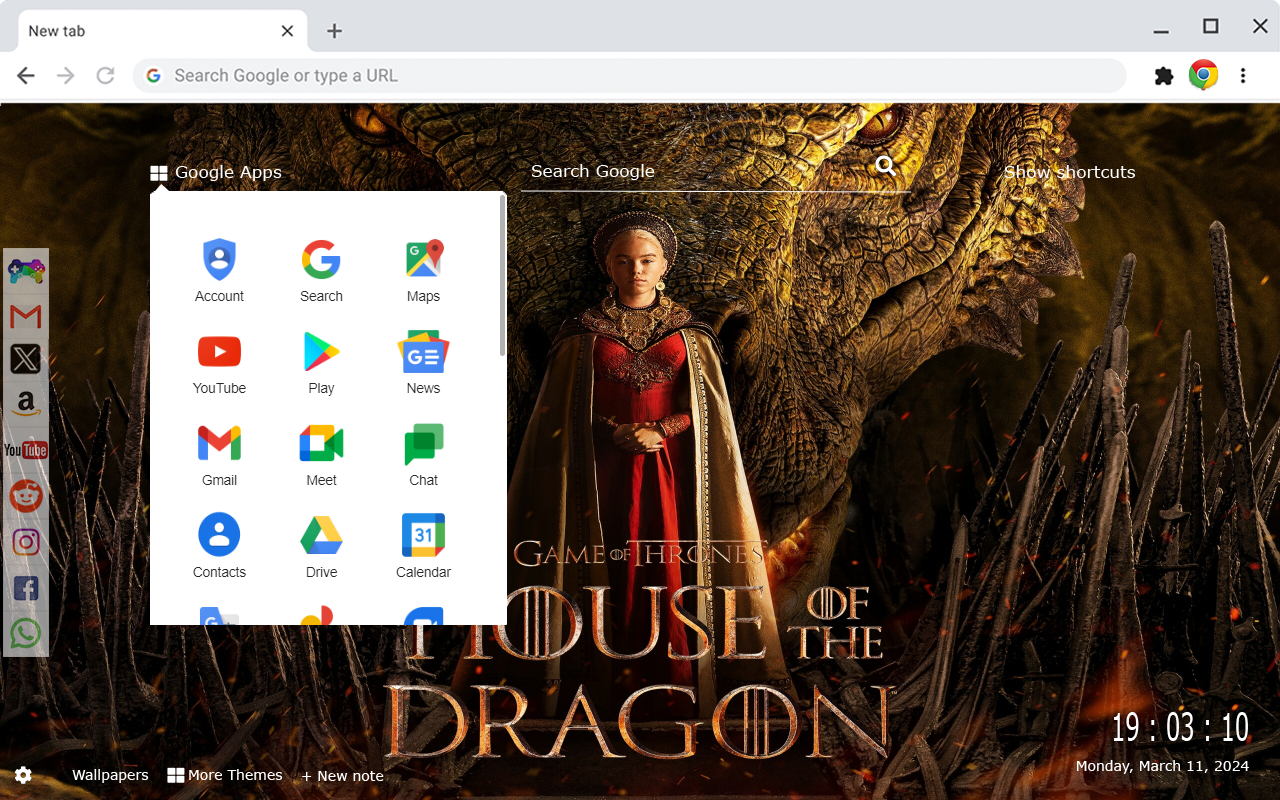 House of the Dragon Wallpapers New Tab Extension - 截图 5