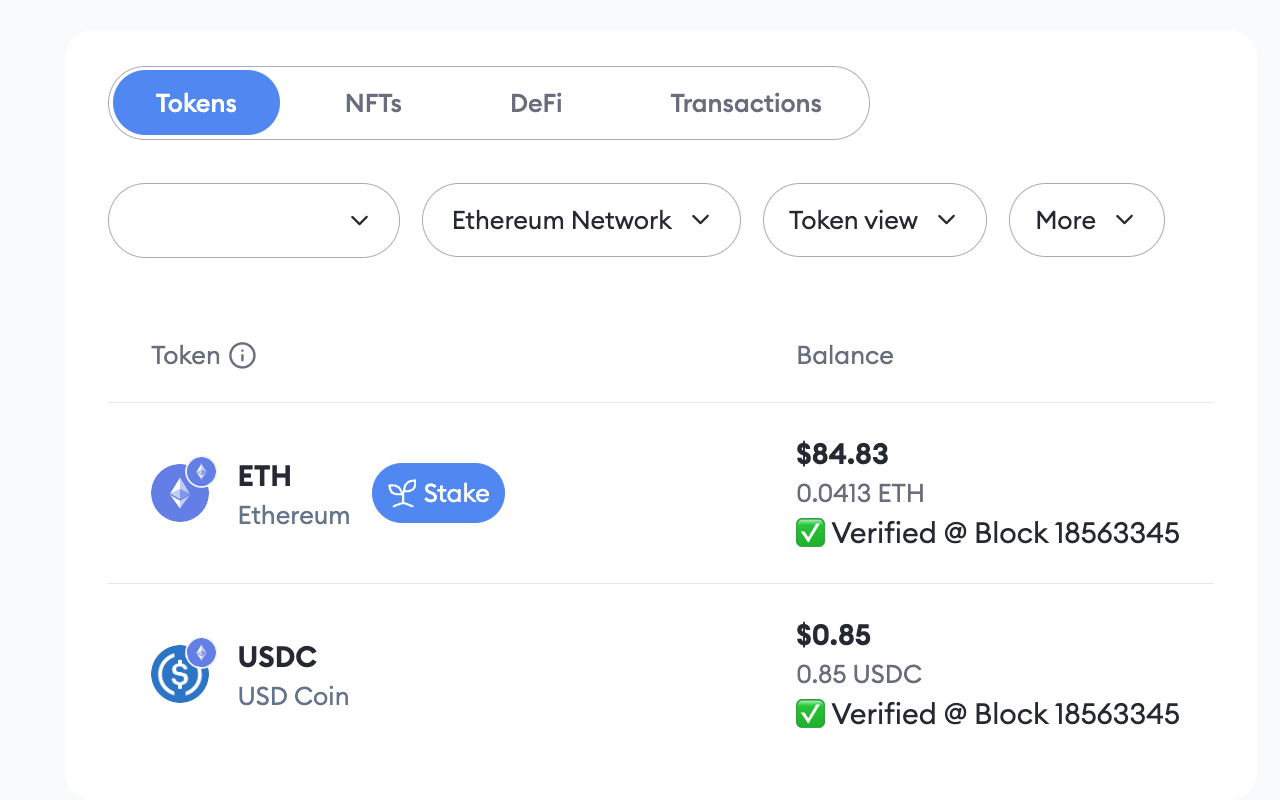 Trustless Blockchain Data Verifier (Beta) - 截图 3