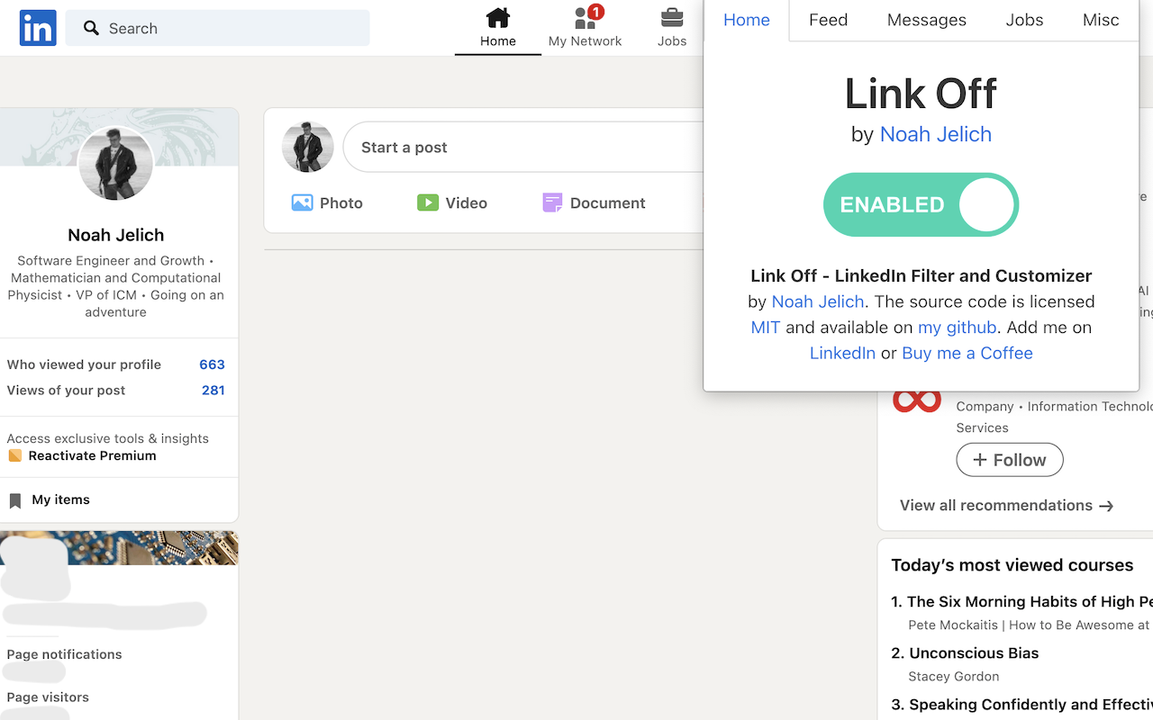 LinkOff - Filter and Customizer for LinkedIn™ - 截图 4