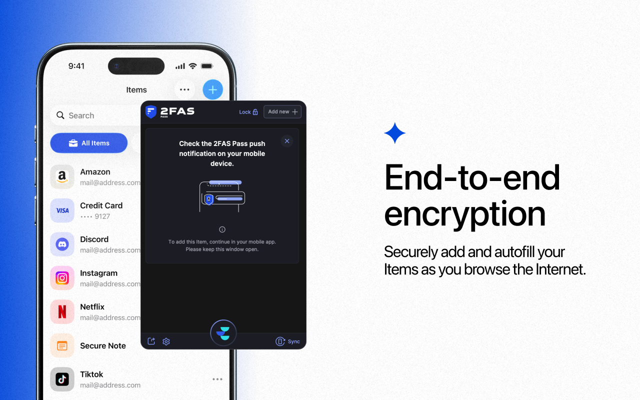 2FAS Pass Browser Extension - 截图 3