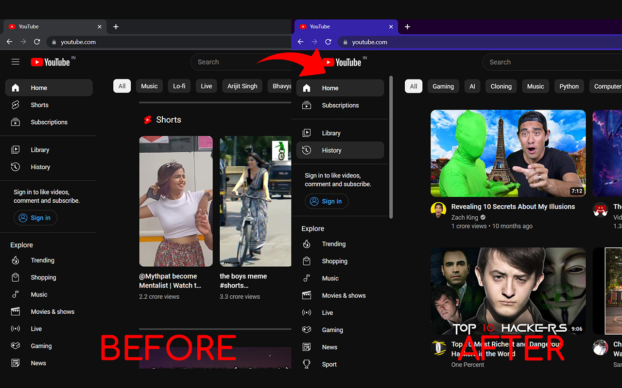Remove YouTube Shorts - 截图 5