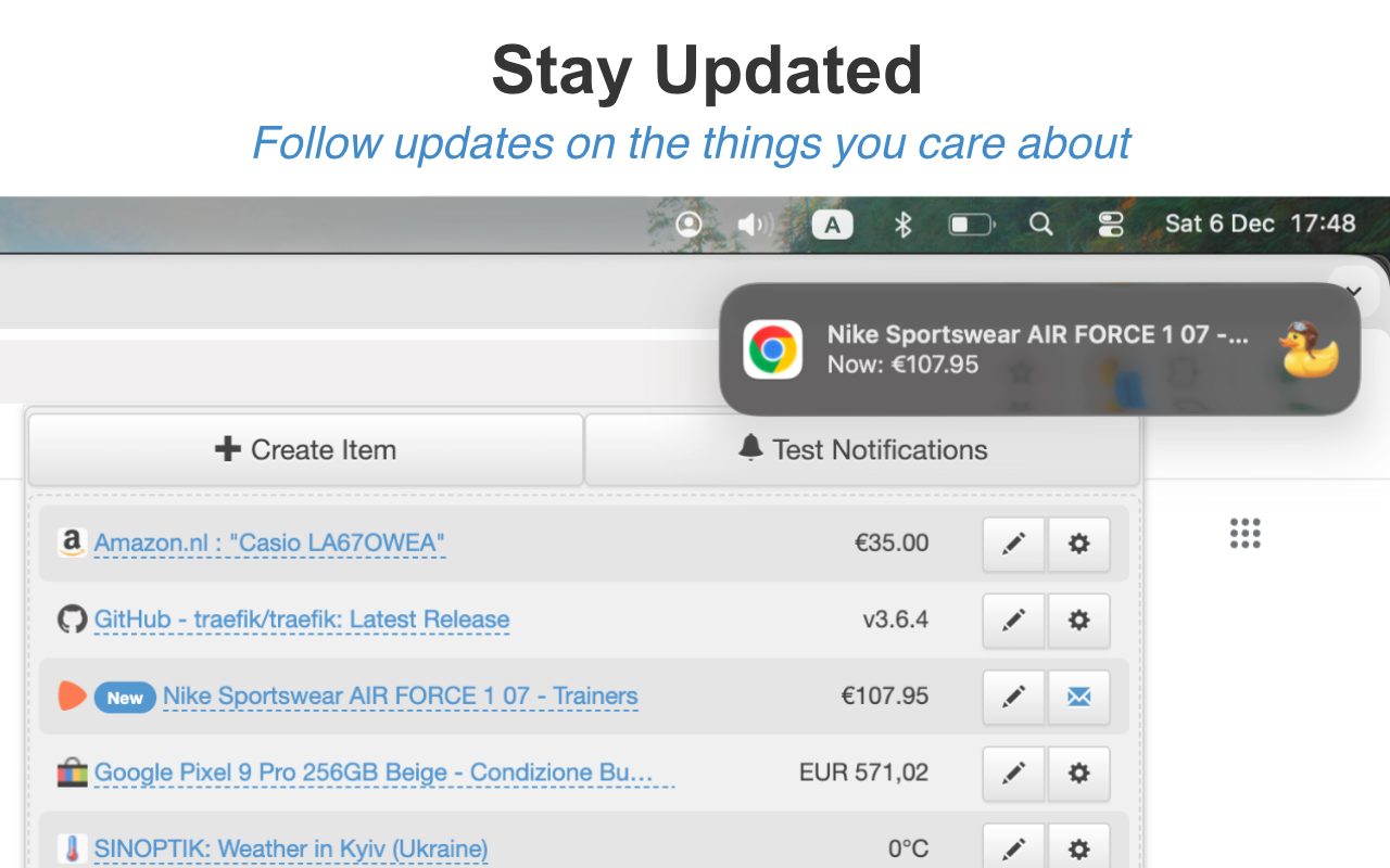 Your Notifier — Track Page Updates. - 截图 2