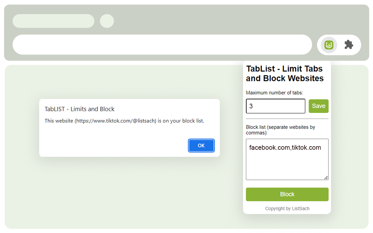 TabLIST - Limits and Block - 截图 2