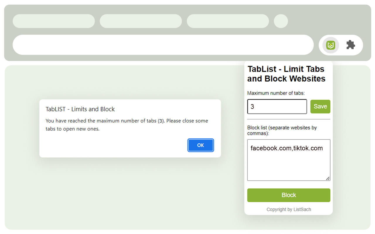 TabLIST - Limits and Block - 截图 3