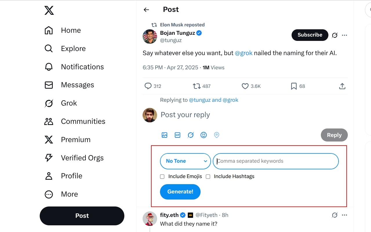 TweetStorm.ai: AI-powered Tweet Generator - 截图 3