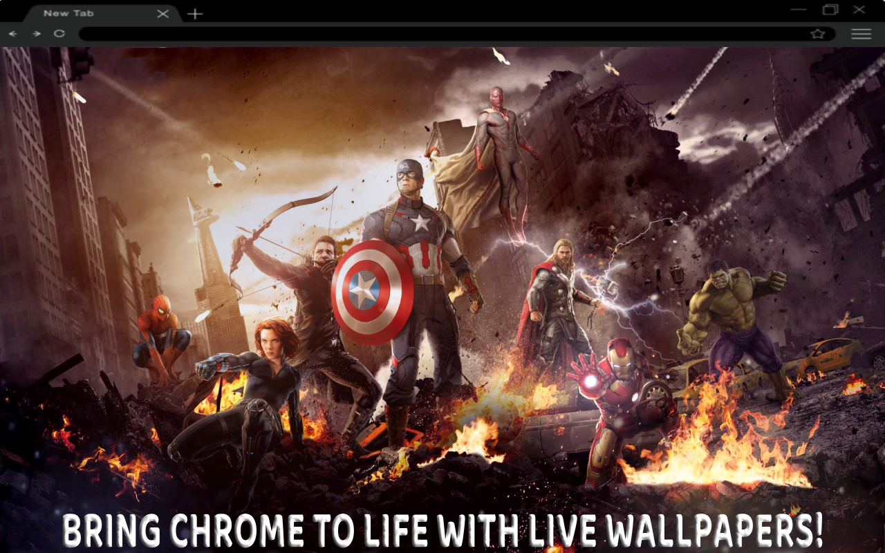 Avengers Heroes Live Wallpaper - 截图 1