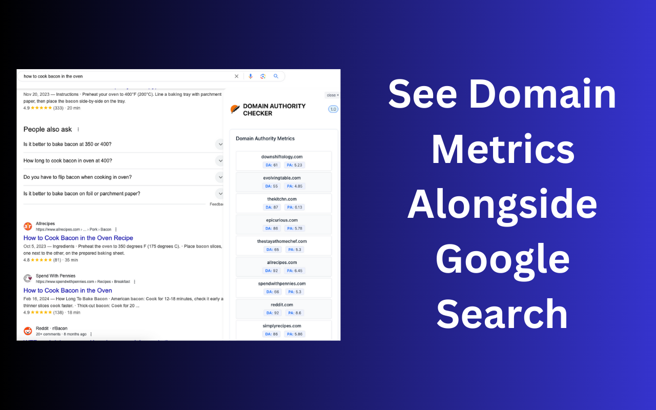 Domain Authority Checker - Google SERP - 截图 2