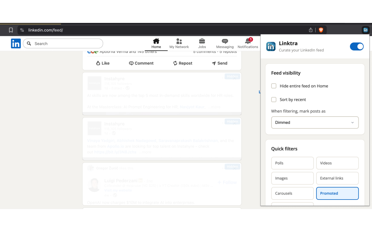 Linktra - LinkedIn Cleaner - 截图 2