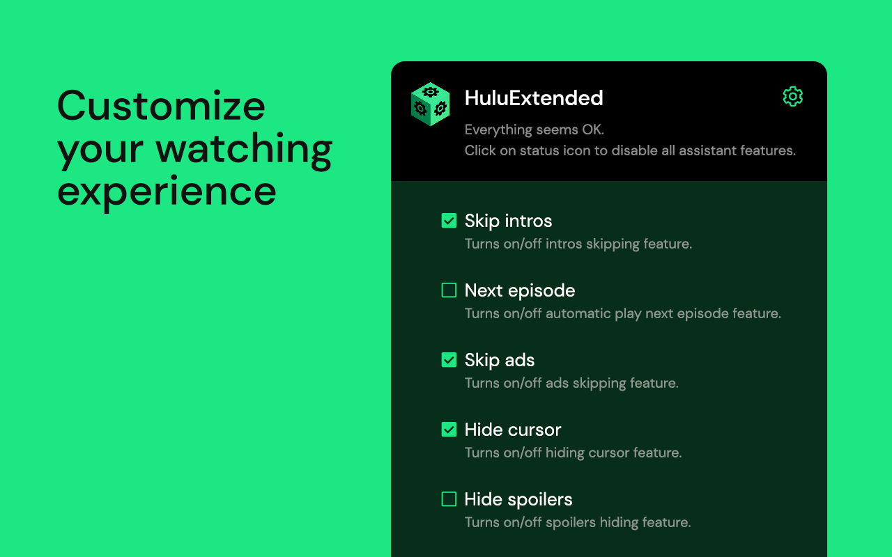 Hulu Extended: boost your viewing - 截图 1