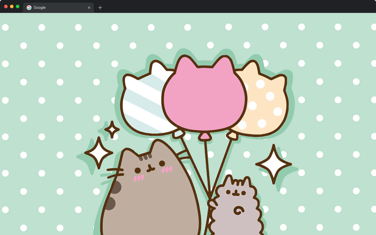 Pusheen Cat Wallpapers HD New Tab - Cute Kawaii Backgrounds - 截图 2