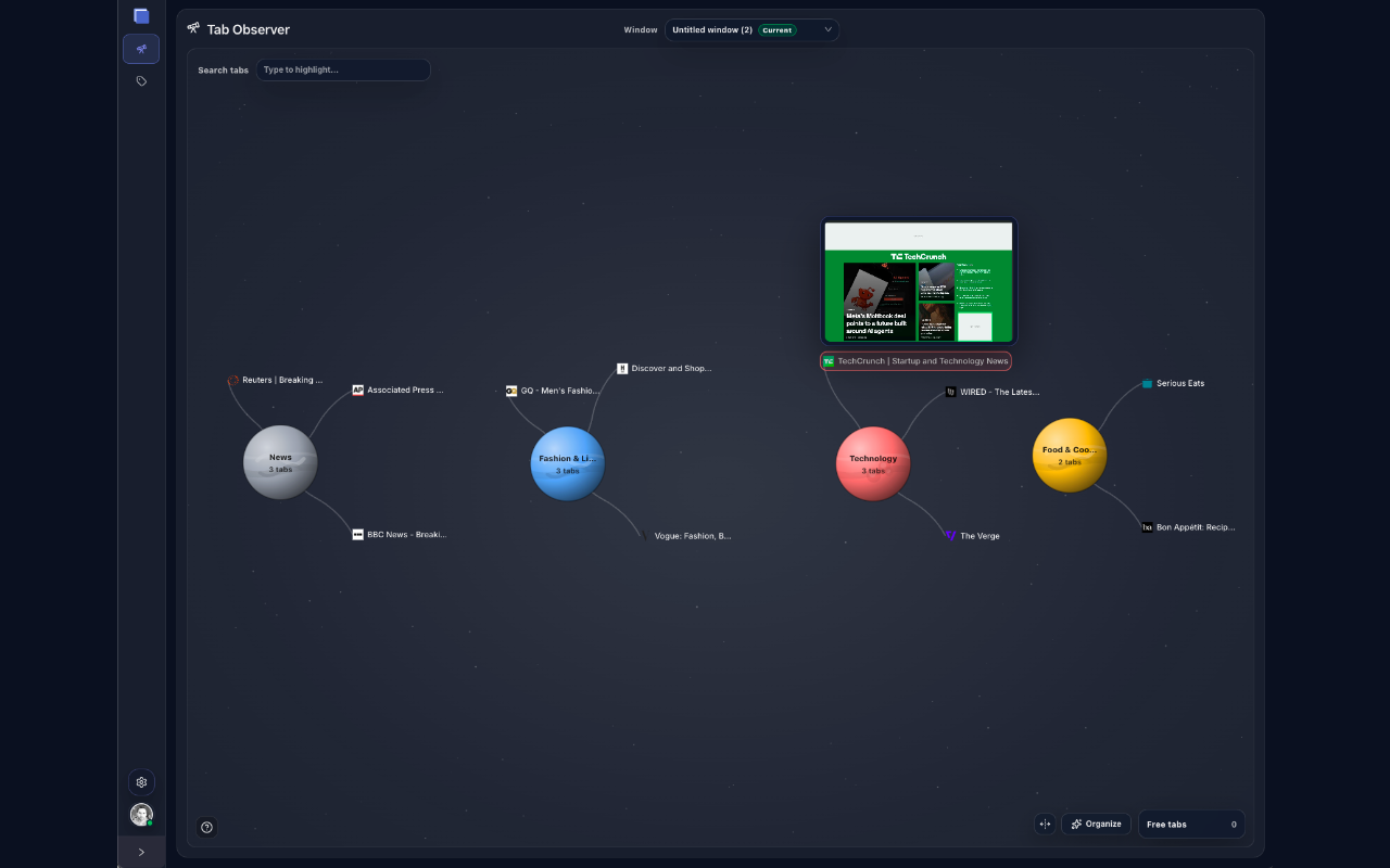 ATO - AI Tab Organizer | Smart Tab Manager - 截图 2