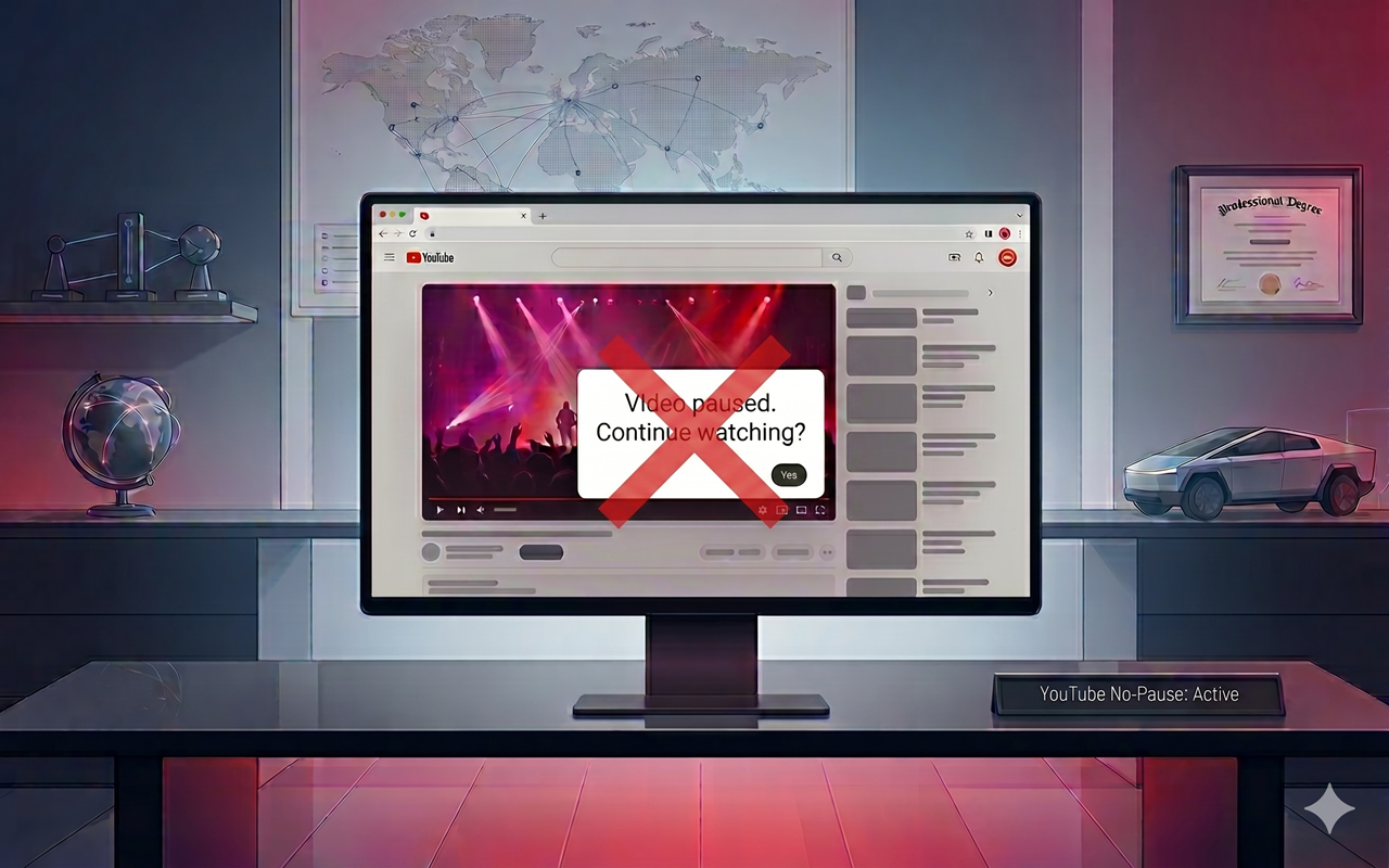 YouTube No-Pause - 截图 1