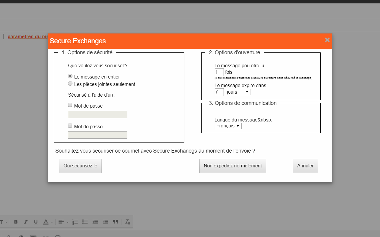 Secure Exchanges for Gmail - 截图 3