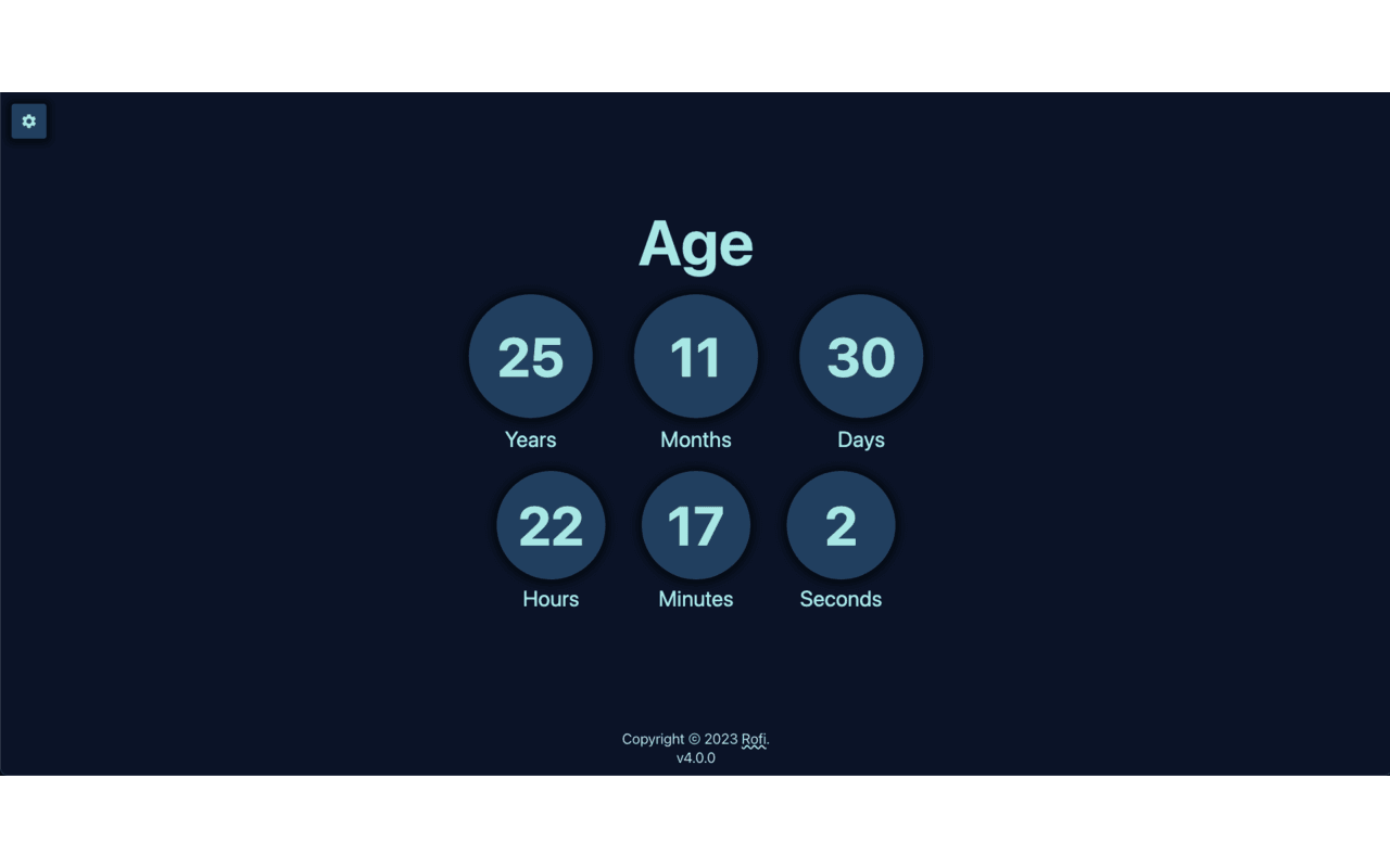 Age Calculator and Updater by Rofi - 截图 3