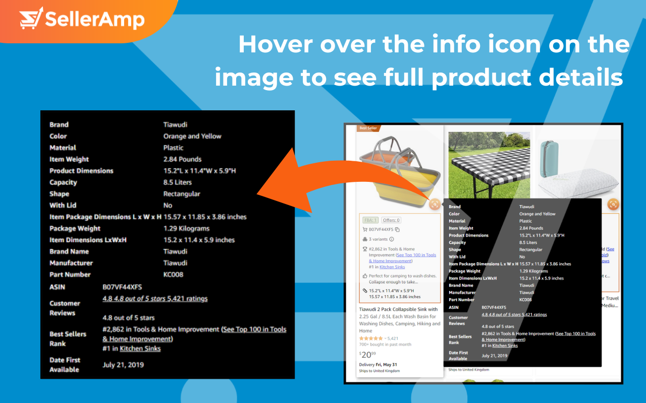 SellerAmp QVS - Quick View Simplified - 截图 2
