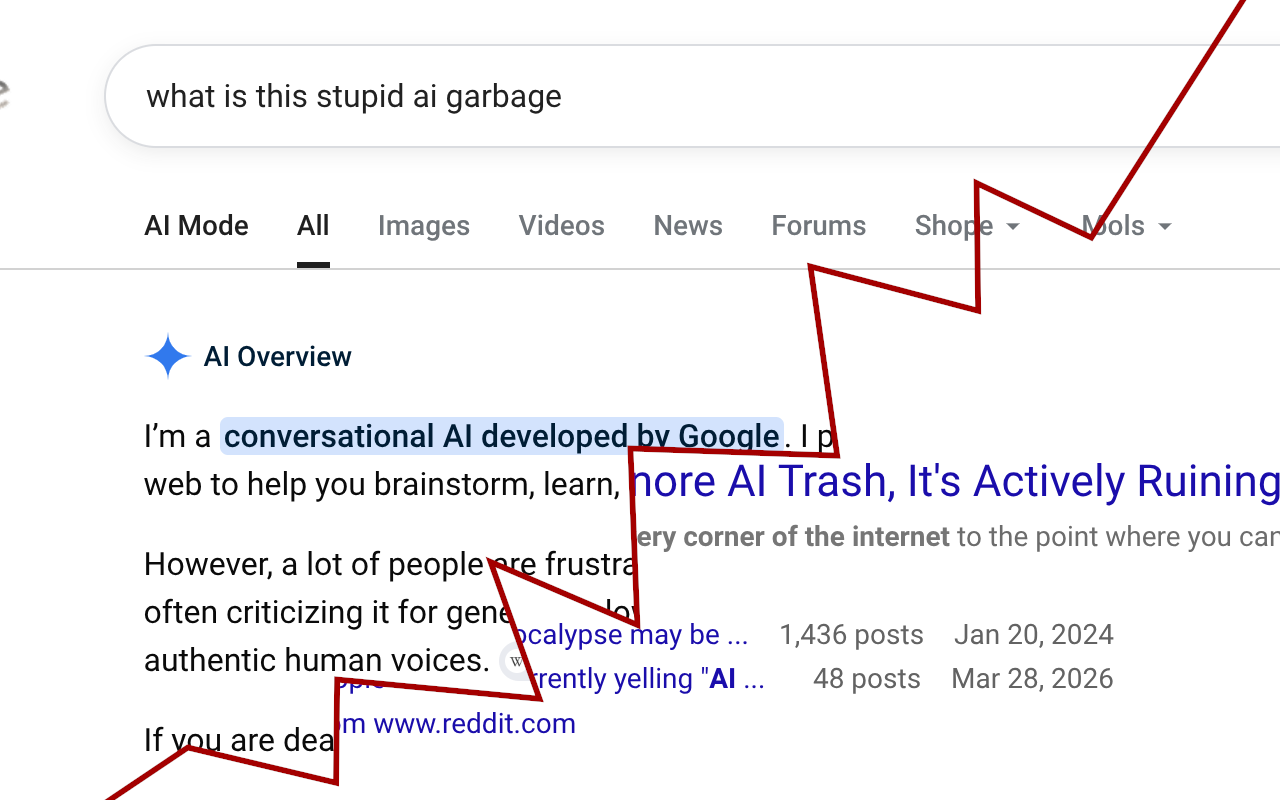 Hide Gemini and Google AI - 截图 1