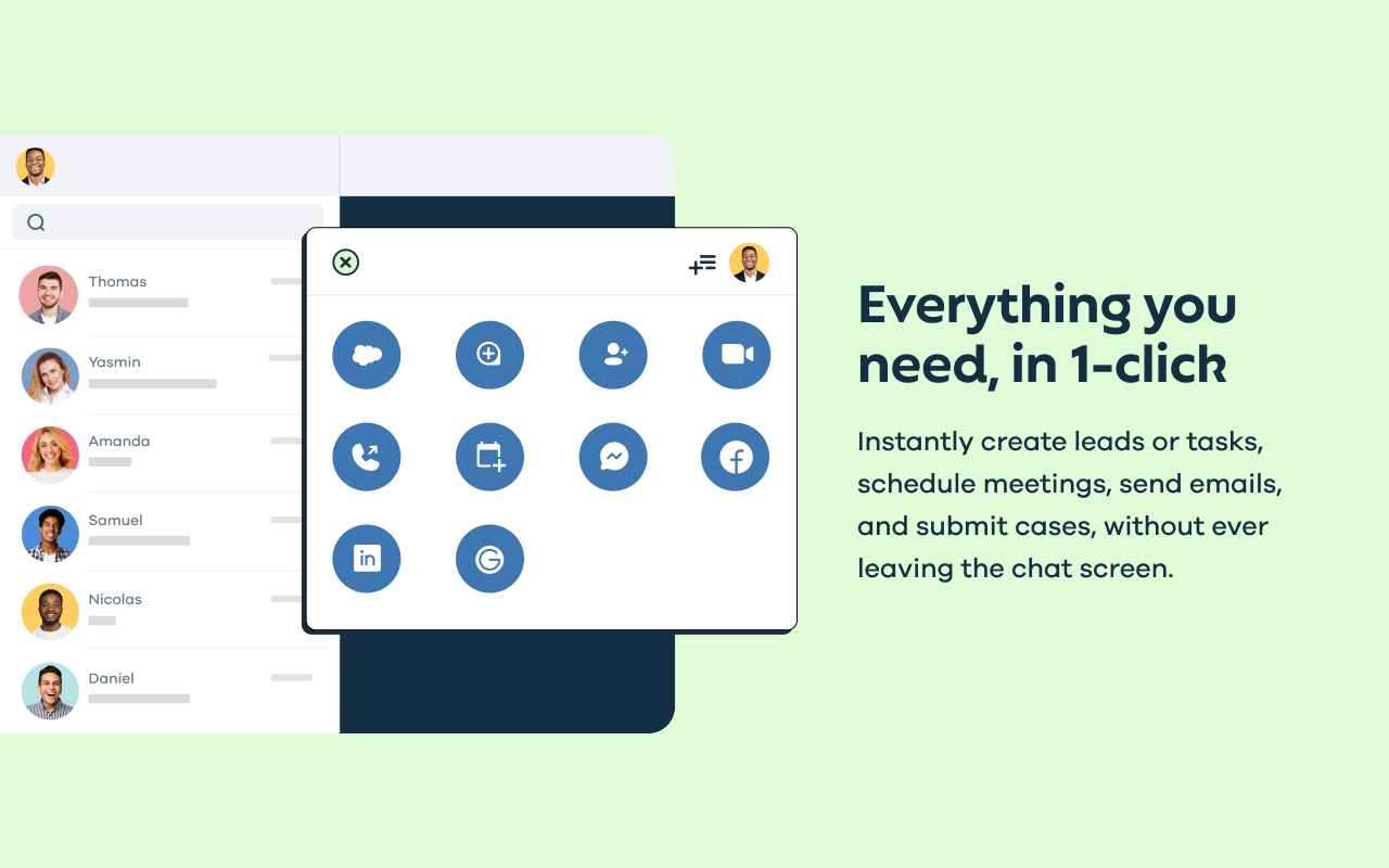 tuvis for WhatsApp and Salesforce - 截图 3
