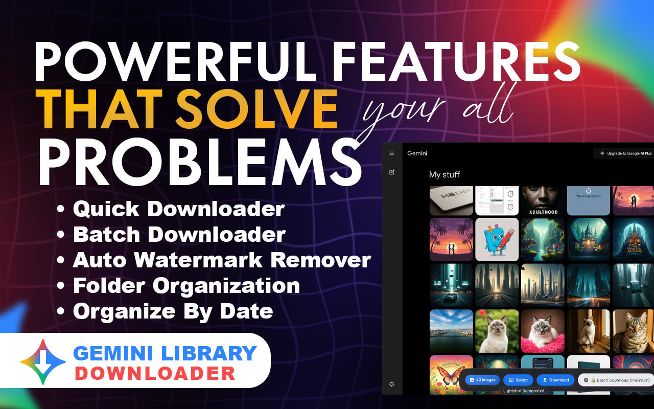 Gemini Image Toolkit - Bulk Download, Automate & Remove Watermarks - 截图 2