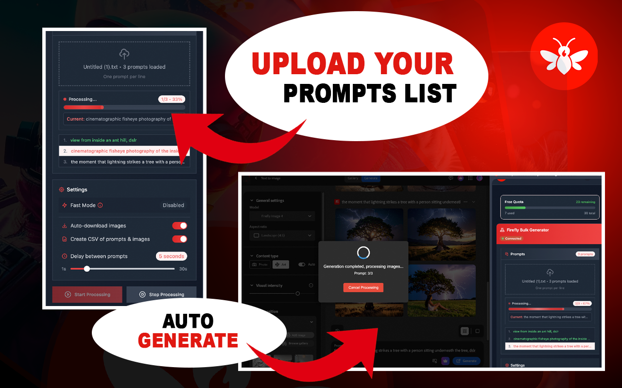AutoFly: AI 批量图像生成器 - 截图 4
