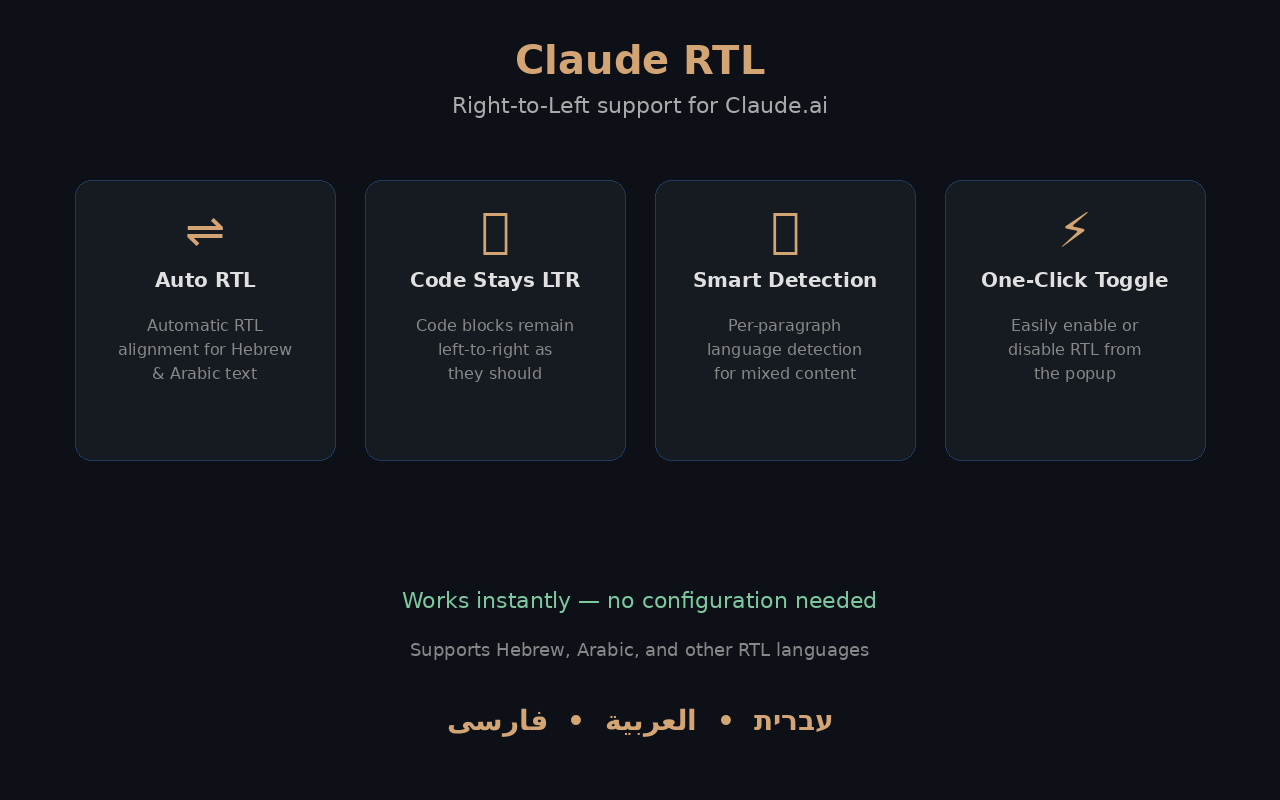 Claude RTL - 截图 1