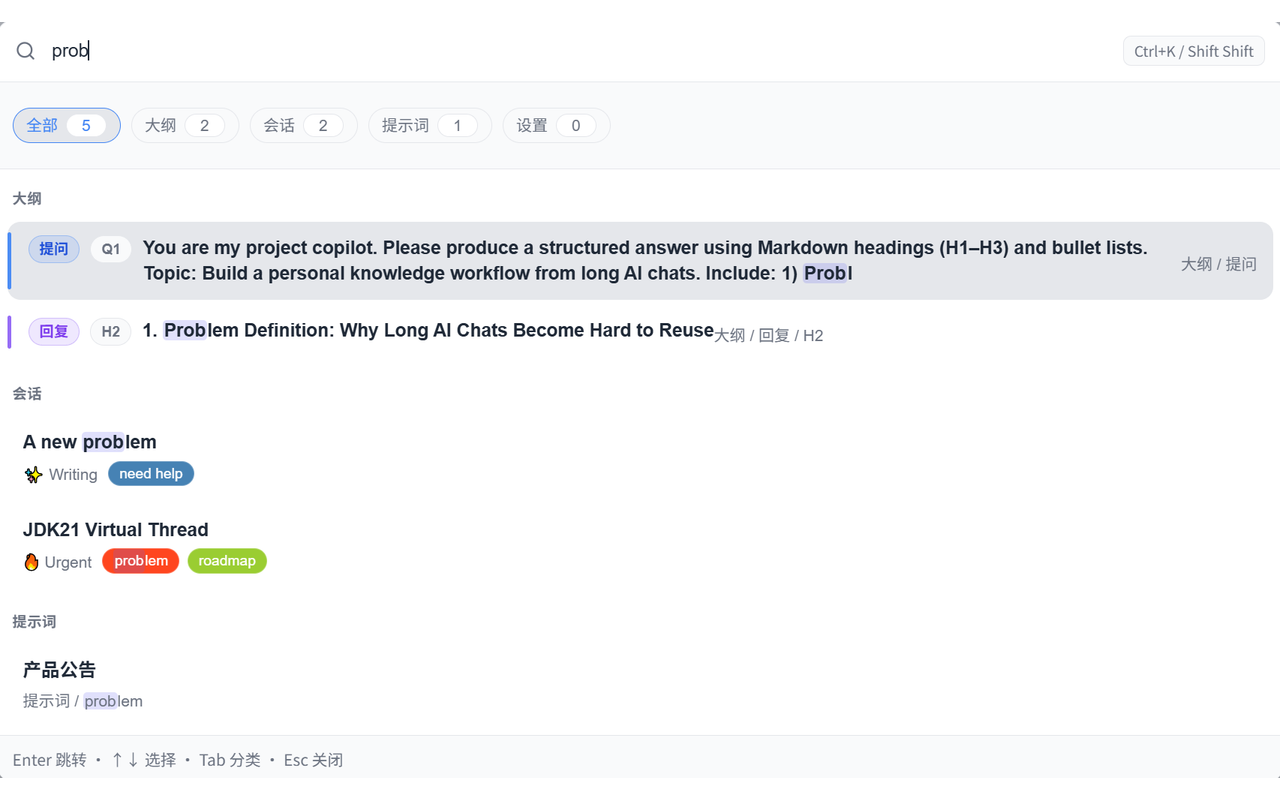 ChatGPT、Gemini、Claude 大纲导航与对话整理 - Ophel Atlas - 截图 2
