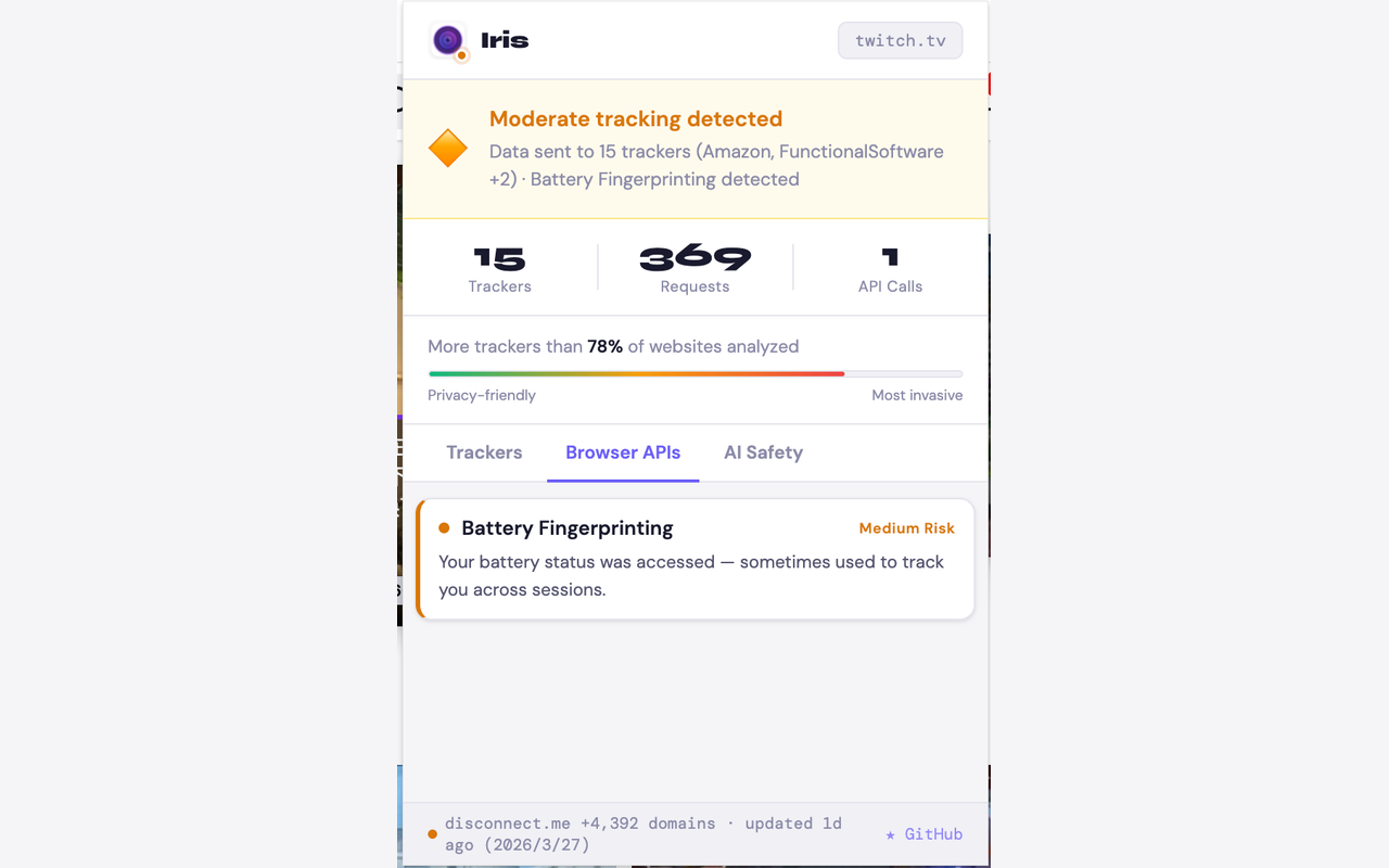 Iris — 隐私与 AI 安全 - 截图 2