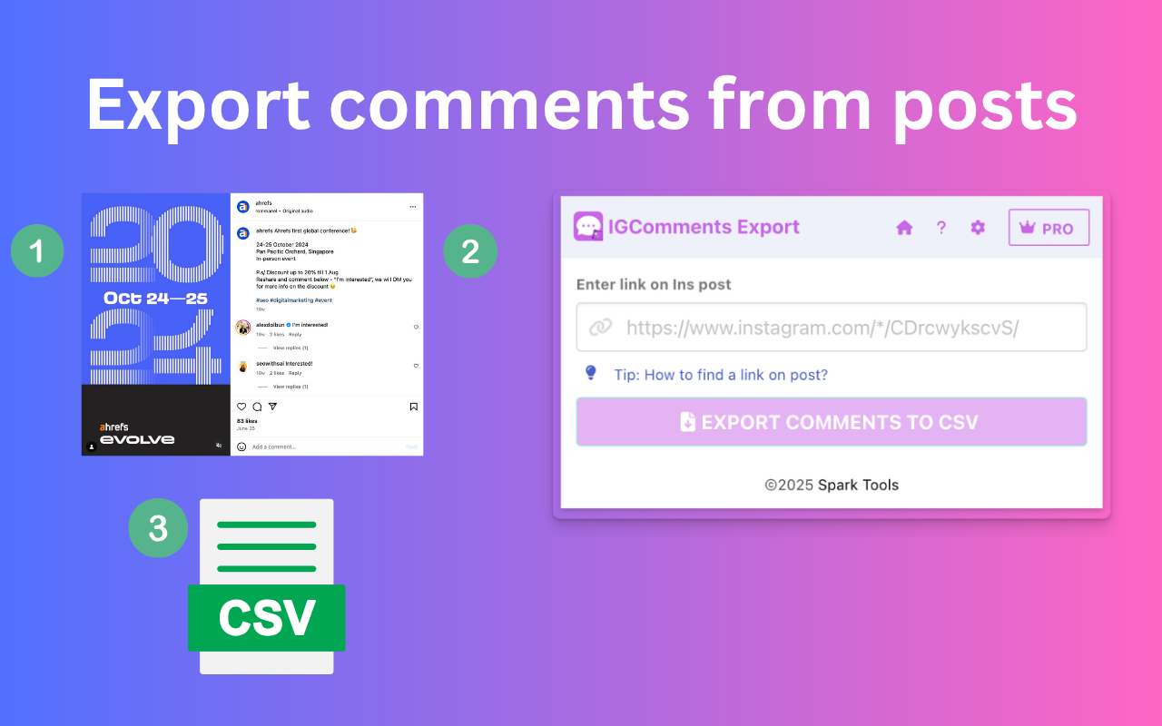 IG Comments Export - Post Comments Exporter and Scraper for Instagram - 截图 2