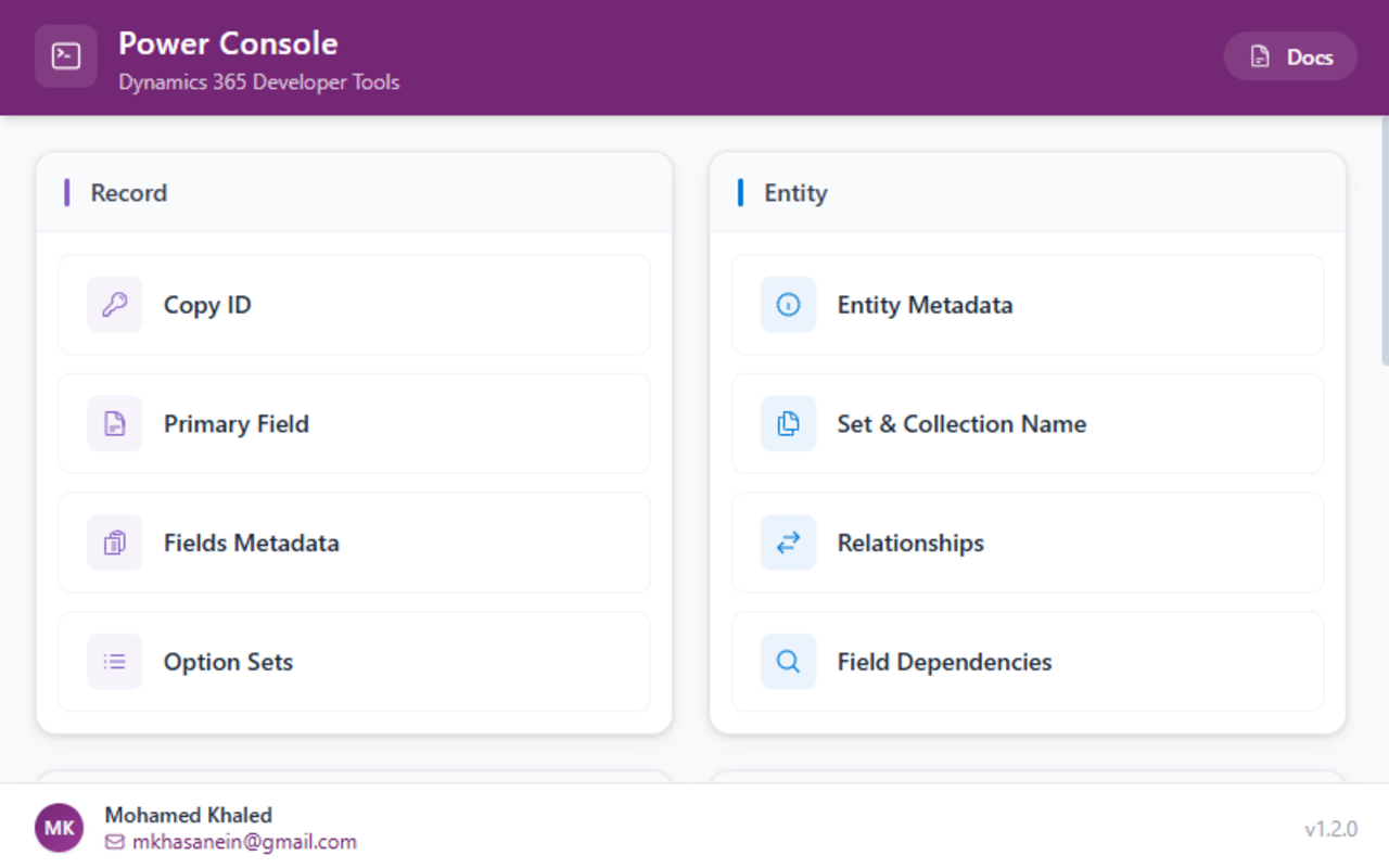 Power Console - Dynamics 365 Developer Toolkit - 截图 2