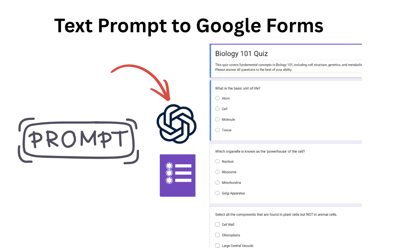 GPT Google Form Quiz Maker - 截图 3