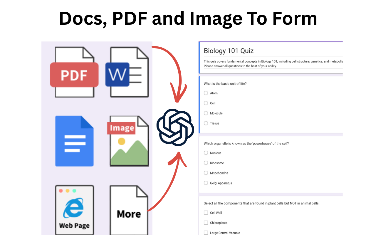 GPT Google Form Quiz Maker - 截图 4