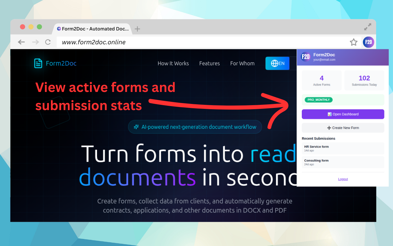 Form2Doc - Form to document - 截图 5