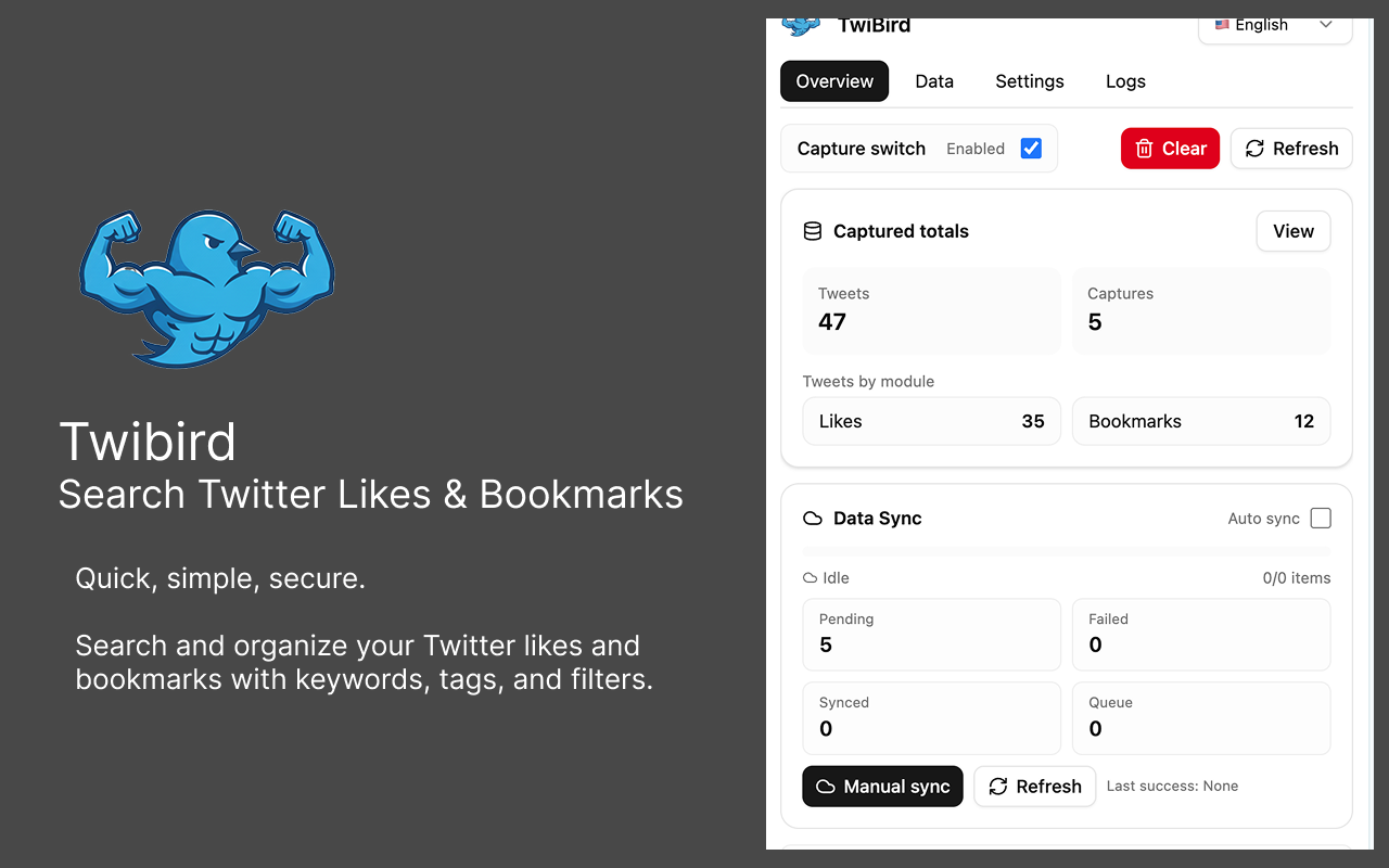 Twibird – 搜索 Twitter 的点赞与书签 - 截图 2